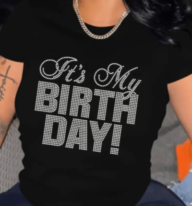 IT'S MY BIRTHDAY RHINESTONE TSHIRT